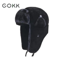 Bomber Hat Female Winter For Men Women Thick Warm Fur Velvet Cold Cap Male Snow Russian Ear Flap Purest Peak