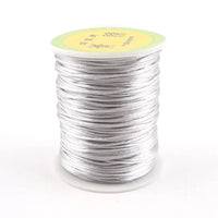 1pc 1mm 80m Satin Silk Rope Nylon Cord Colorful Baby Teether Accessories Teething Necklace Rattail Cord DIY Tool Toys Baby Purest Peak