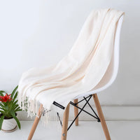 2022 Fashion Winter Women Scarf Thin Shawls and Wraps Lady Solid Female Hijab Stoles Long Cashmere Pashmina Foulard Head Scarves Quick Pick Grocers