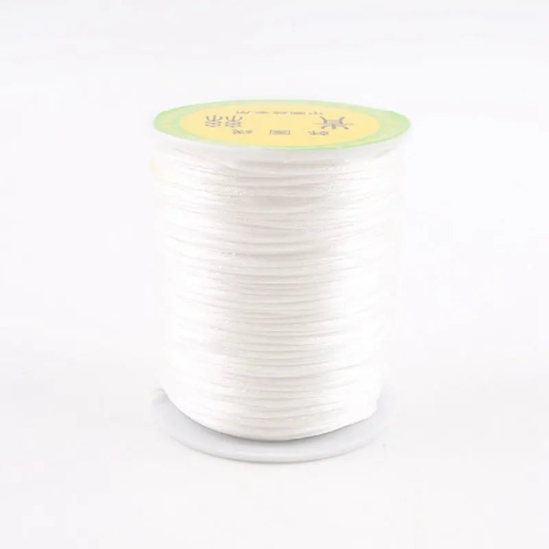 1pc 1mm 80m Satin Silk Rope Nylon Cord Colorful Baby Teether Accessories Teething Necklace Rattail Cord DIY Tool Toys Baby Purest Peak