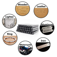 Letter&Number Stamp Punch Set Hardened Steel Metal Wood Leather Steel Punch Alphabet Letter Number Tool Leather craft Stamp Econic Blanks