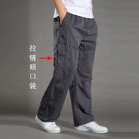Men's Cargo Pants Summer Spring Cotton Work Wear New In Large Size 6XL Casual Climbing Joggers Sweatpants Hombre Autumn Trousers Quick Pick Grocers