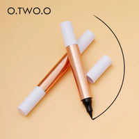O.TWO.O Eyeliner Stamp Black Liquid Eyeliner Pen Waterproof Fast Dry Double-ended Eye Liner Pencil Make-up for Women Cosmetics Purest Peak