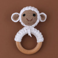 BPA Free Baby Wooden Teether Crochet Cartoon Baby Rattle Toys Wooden Ring Rodent Toys Mobile Gym Kids Newborn Educational Toys Purest Peak