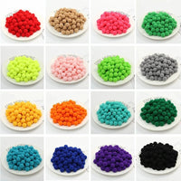 Pompoms 8/10/15/20/25/30mm Soft Pompons Colorful Fluffy Plush Craft DIY Pom Pom Fur Ball Pon Pon Home Decoration Kids Toys 10g Econic Blanks