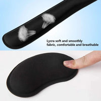 RAKOON Mouse Pad with  Wrist Rest Non-Slip Base Wrist Rest Pad Ergonomic Mousepad for Typist Office Gaming PC Laptop Econic Blanks