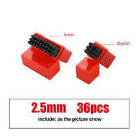 Letter&Number Stamp Punch Set Hardened Steel Metal Wood Leather Steel Punch Alphabet Letter Number Tool Leather craft Stamp Econic Blanks