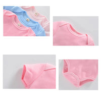 3PCS/Lot Baby Clothes Boy/Girl Baby Bodysuit Summer Clothes Solid Color Romper Soft Cotton Jumpsuit For Newborns Clothing 2021 Econic Blanks