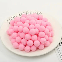 Pompoms 8/10/15/20/25/30mm Soft Pompons Colorful Fluffy Plush Craft DIY Pom Pom Fur Ball Pon Pon Home Decoration Kids Toys 10g Econic Blanks
