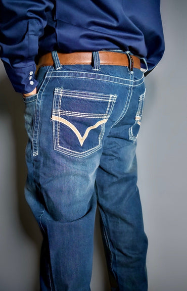 FR Boot Cut Relaxed Fit Jeans - Alpha Static FR