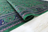 Hand-Knotted Afghani Bukharayi Wool Rug – 6’7″  x  9’9″