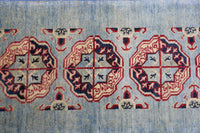 Hand-Knotted Afghani Kazak Wool Rug – 2’1″  x  5’7″