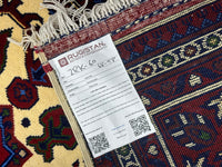 Hand-Knotted Afghani Zerkhaki Wool Rug – 6’6″  x  9’8″