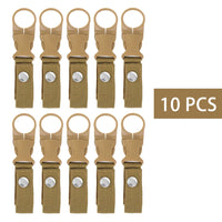 Webbing Buckle Hook Water Bottle Holder Clip Outdoor Nylon EDC Climb Carabiner Belt Backpack Hanger Camp Carabiner Belt Clip