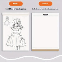 Anime Character Line Art Drawing Book - 48 Pages for Tracing & Painting Practice Econic Blanks