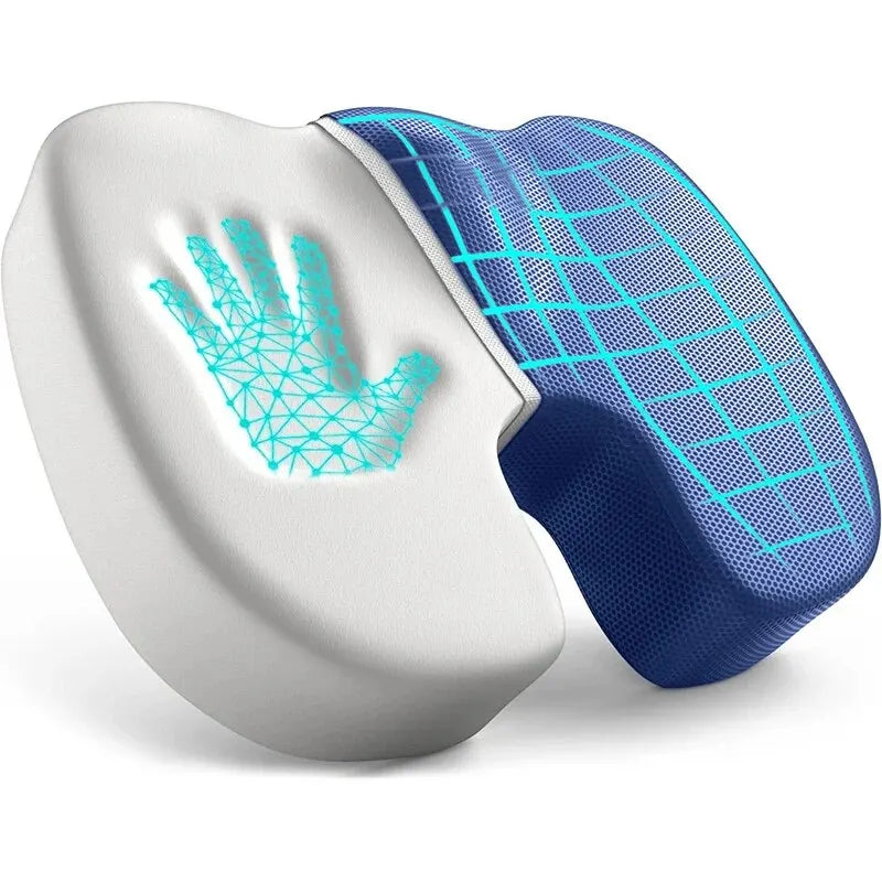 Ergonomic Memory Cotton Office Cushion Hemorrhoid Cushion Chair Cushion Sedentary Artifact Student Ass Cushion Econic Blanks