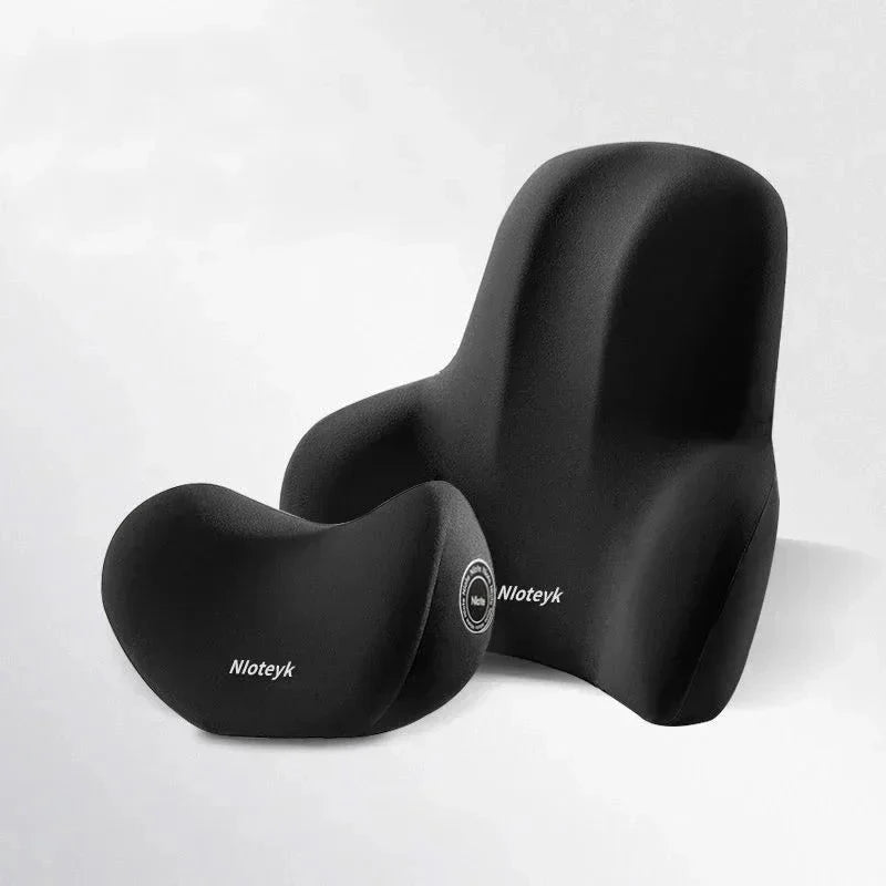 Memory Foam Car Neck Cushion Car Lumbar Support For Car Supplies Universal Neck Pillow Waist Cushion Car Seat Car Accessories Econic Blanks