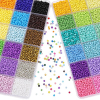About 5200Pcs24 Grid Rice Bead Box Handmade DIY Jewelry Bracelet Earrings Kandi Jewelry Accessories Materials Econic Blanks