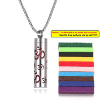 Long Strip Stainless Steel Aromatherapy Necklace Perfume Diffuser Essential Oil Diffuser Pendant Necklace Jewelry Accessories Econic Blanks