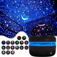 LED Starry Sky Night Lights USB Rotating Projector Lamp Magic Ball Moon Star Christmas Lights Home Room Atmosphere Decorations Econic Blanks