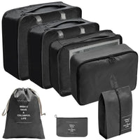 7/8/9/10 Pcs Set Travel Organizer Storage Bags Suitcase Packing Cubes Set Cases Portable Luggage Clothes Shoe Tidy Pouch Folding Econic Blanks