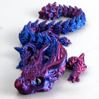3D Printed Magic Dragon Movable Joint Fidget Toy Rotatable Articulated Office Desktop Ornament Adults Kid Toy Crafts Gift Quick Pick Grocers