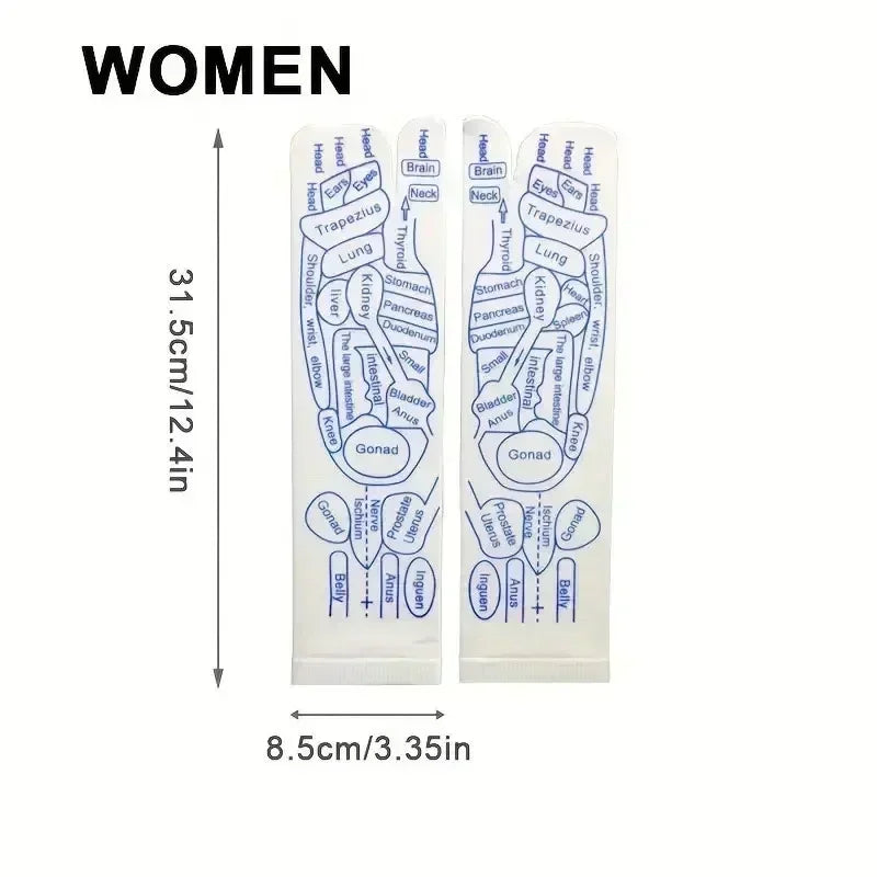 Physiotherapy Foot Care Massage Relieve Tired Feet Sock Acupressure Foot Massager Reflexology Socks Foot Acupoint Massage Tool Quick Pick Grocers