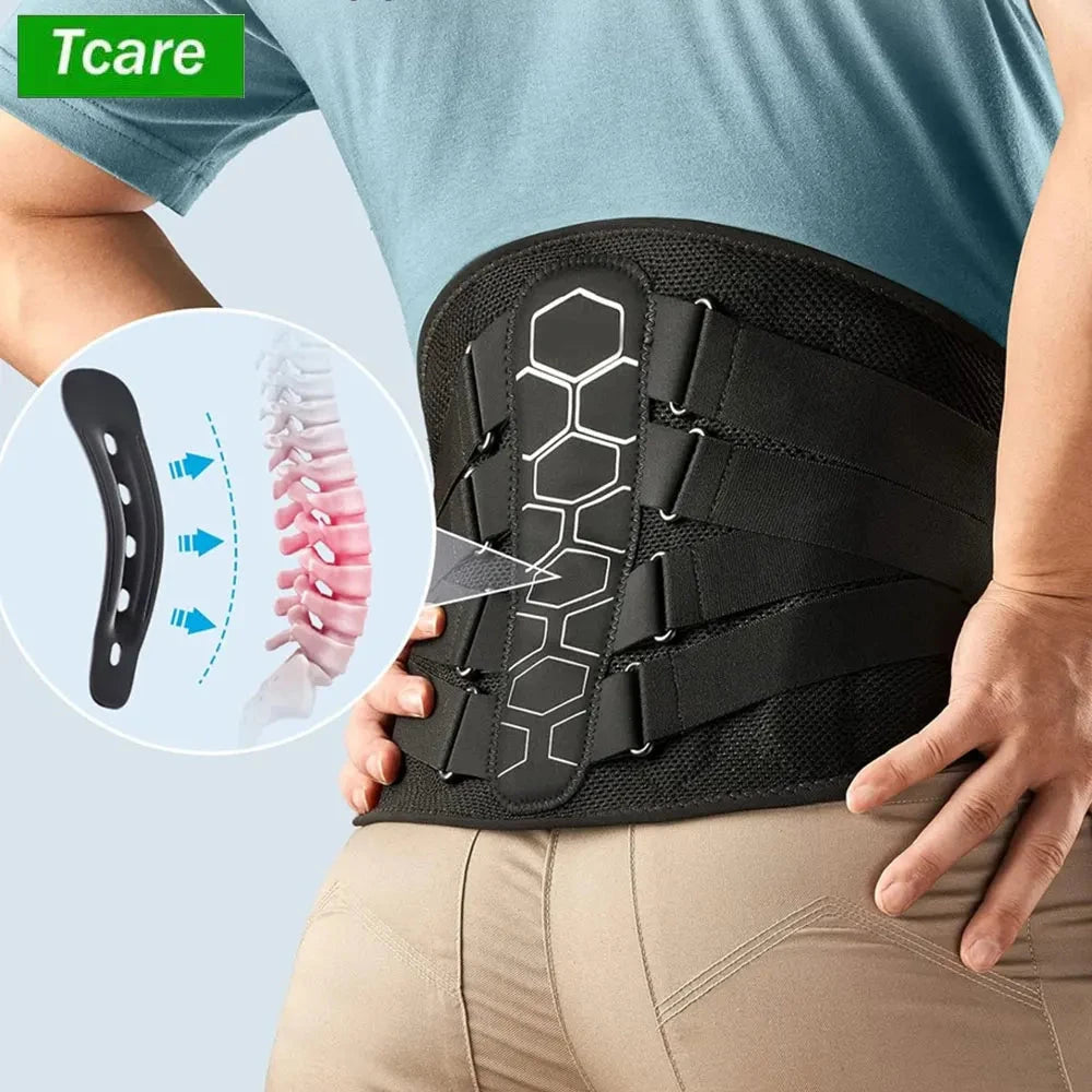 Back Brace for Lower Back Pain, Sciatica, Herniated Disc, Scoliosis, Back Support Belt with Soft Pad, Lightweight Lumbar Support Econic Blanks