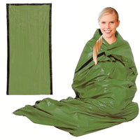 Portable Waterproof Emergency Survival Sleeping Bag Outdoor Edc Camping Gear Thermal Sack First Aid Rescue Kit Mylar Blanket