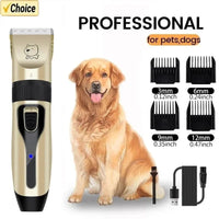 Dog Professional Hair Clipper Electrical Grooming Trimmer for Pets USB Rechargeable Cat Shaver Animals Haircut Machine Quick Pick Grocers