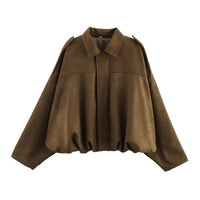 Autumn Jackets Women's 2025 New Fashion Autumn Elegant Loose Long Sleeve Women's Warm Coats Chic Street Youth Casual Jackets Purest Peak