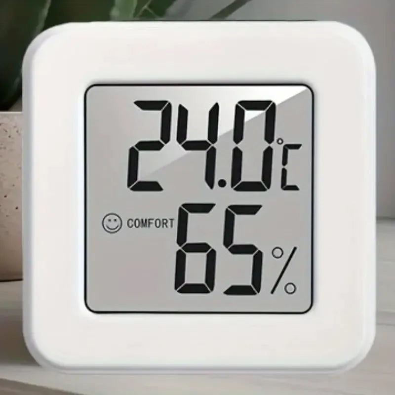 Indoor Mini Temperature and Humidity Meter, Bedroom Temperature Meter, Portable Electronic Digital Display, Humidity and Tempera Econic Blanks