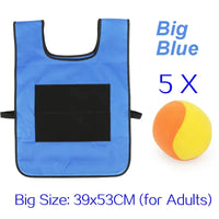 Sticky Dodge Ball Game Vest Outdoor Sports Toy Jersey Fabric  Props Throw Catch Soft Fleece Balls Safe for Kids Teens Adults Quick Pick Grocers