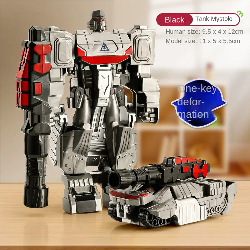 Transformation Car Anime Robot Model One Step Deformation Robot Toy Kid Puzzle Toy Deformation Car Action Figure Model Quick Pick Grocers