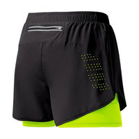 Men's Running Shorts Quick-drying Fitness Black Double Layer Shorts Men New Sport Workout Training Bodybuilding Short Pants Econic Blanks
