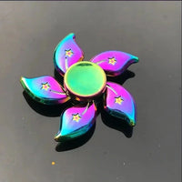 Metal Rainbow Fidget Spinner Colorful EDC Hand Spinner Anti-Anxiety Toy for Children Adult Relieves Stress Finger Spinner Gifts Econic Blanks