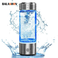 Hydrogen-Rich Water Cup Portable Electric Hydrogen Rich Water Generator Bottle Titanium Quality Filter Healthcare Water Cup USB Quick Pick Grocers