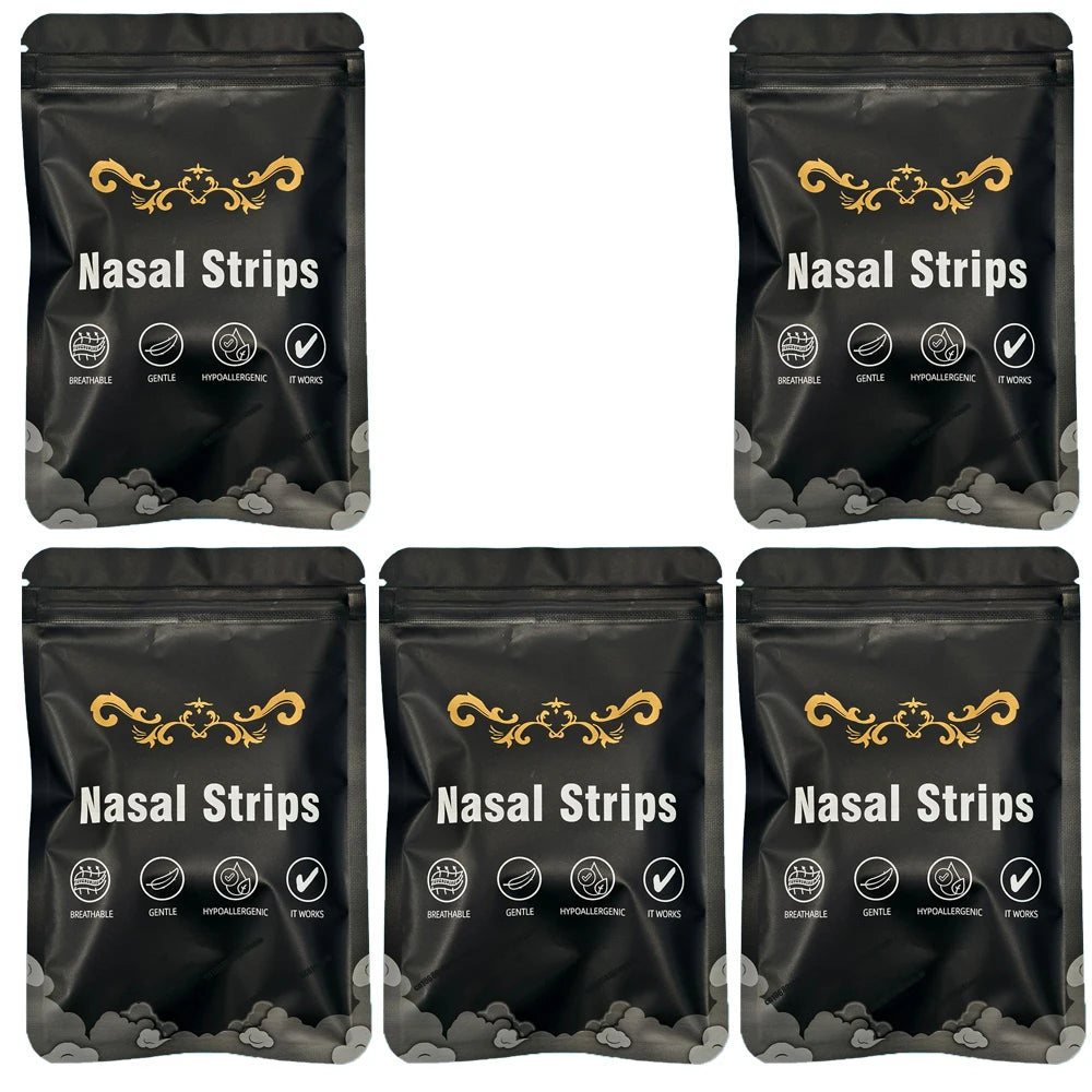 30/90/150PCS Enhanced Adhesion Sports Nasal Strips Breathable Comfortable Design Sleep Aid Non-Invasive Anti Snoring Nose Patch Quick Pick Grocers