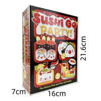 1 Box Sushi Go Family Gathering Board Game Card,Fun Card Game Sushi Go Party Card Games Deck Roll Creative Holiday Gift Econic Blanks