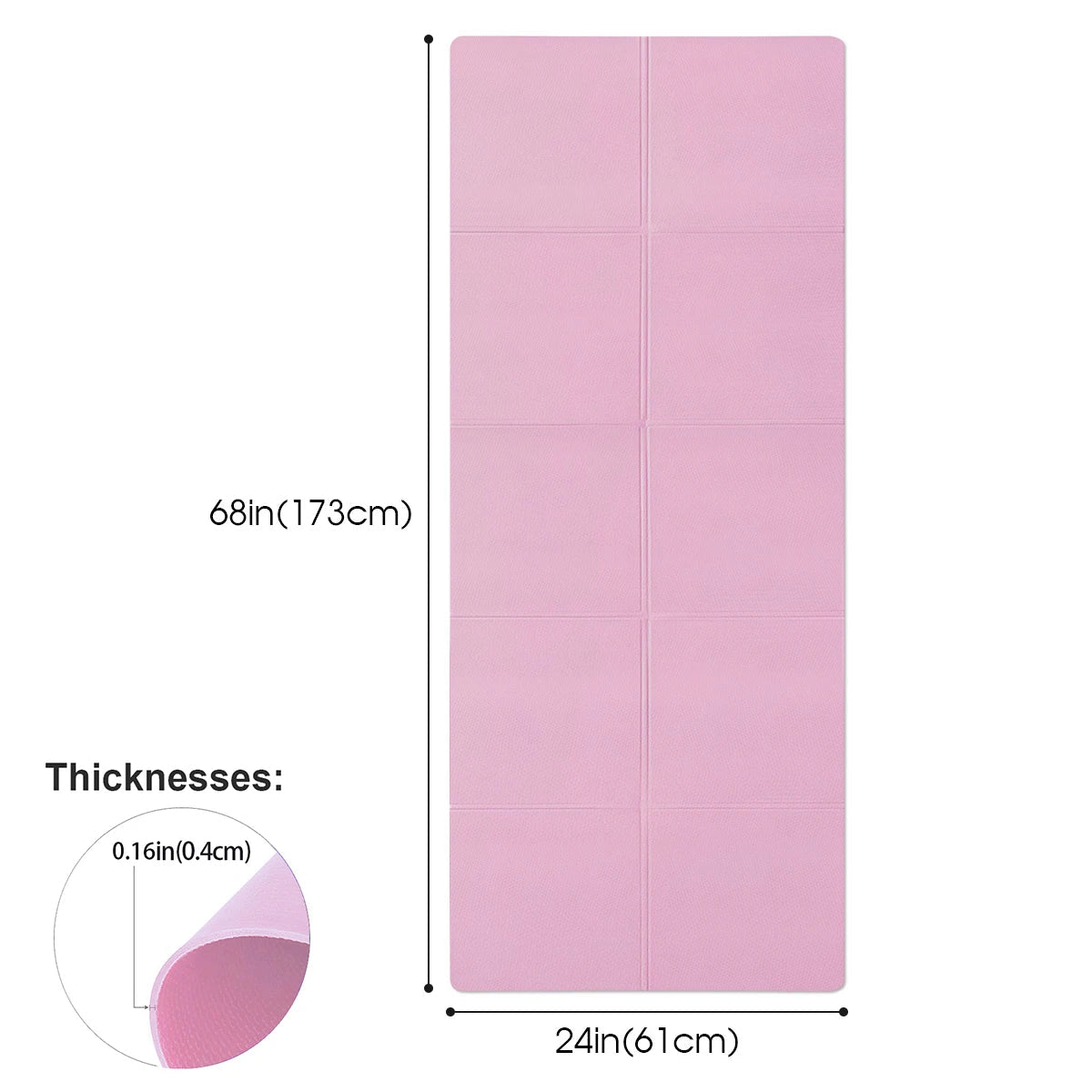 4MM Thick EVA Yoga Mats Anti-slip Sport Fitness Mat Blanket For Exercise Yoga And Pilates Gymnastics Mat Fitness Equipment Econic Blanks