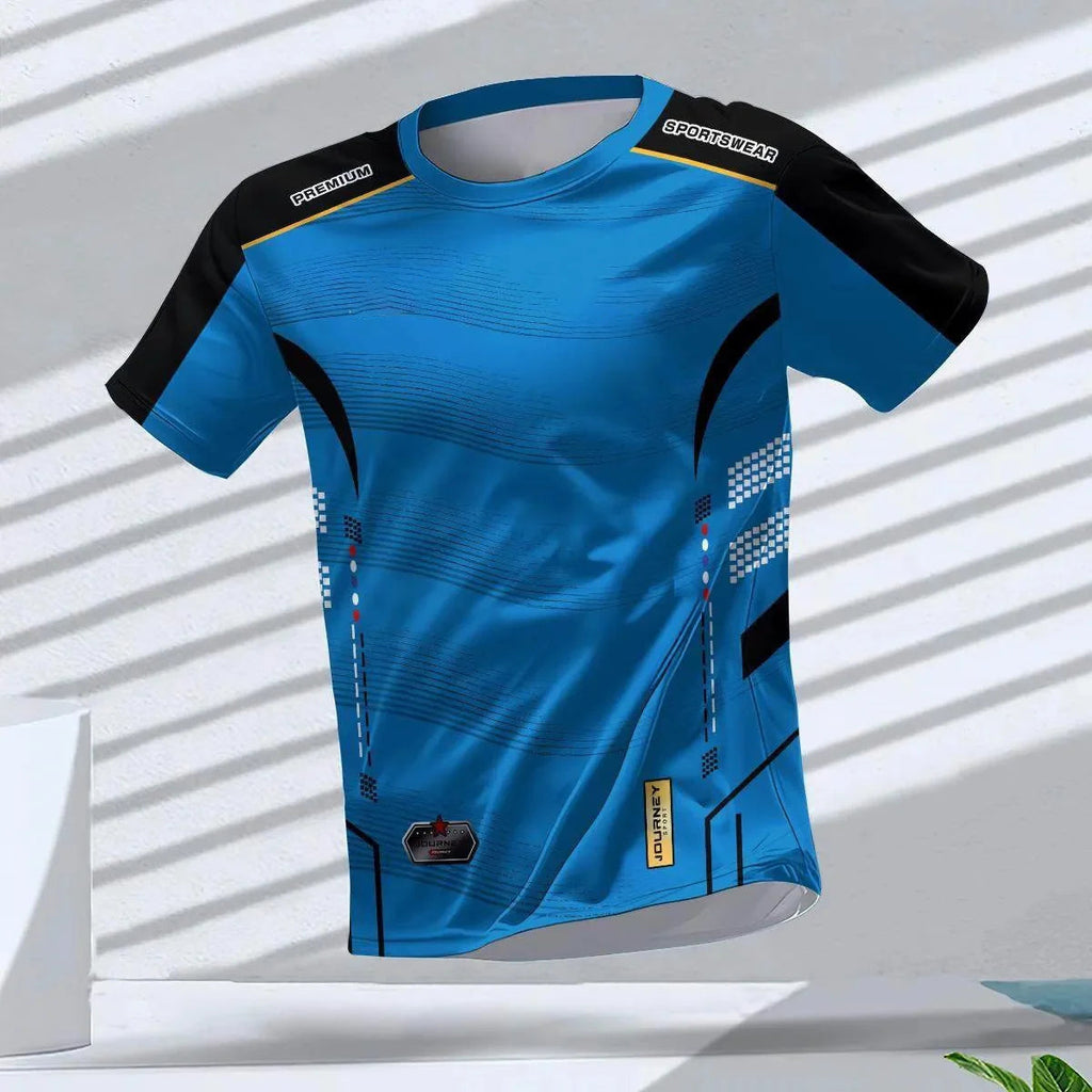 Men's T-shirts Sport Running T-shirt Men Quick-drying Breathable Short Sleeve Round Neck Gym top Outdoor Workout Men Clothing Quick Pick Grocers