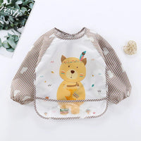 Waterproof EVA Full Sleeve Baby Bibs Children Apron Long Sleeve Feeding Smock Kids Eating Breastplate Infant Scarf Clothing Quick Pick Grocers