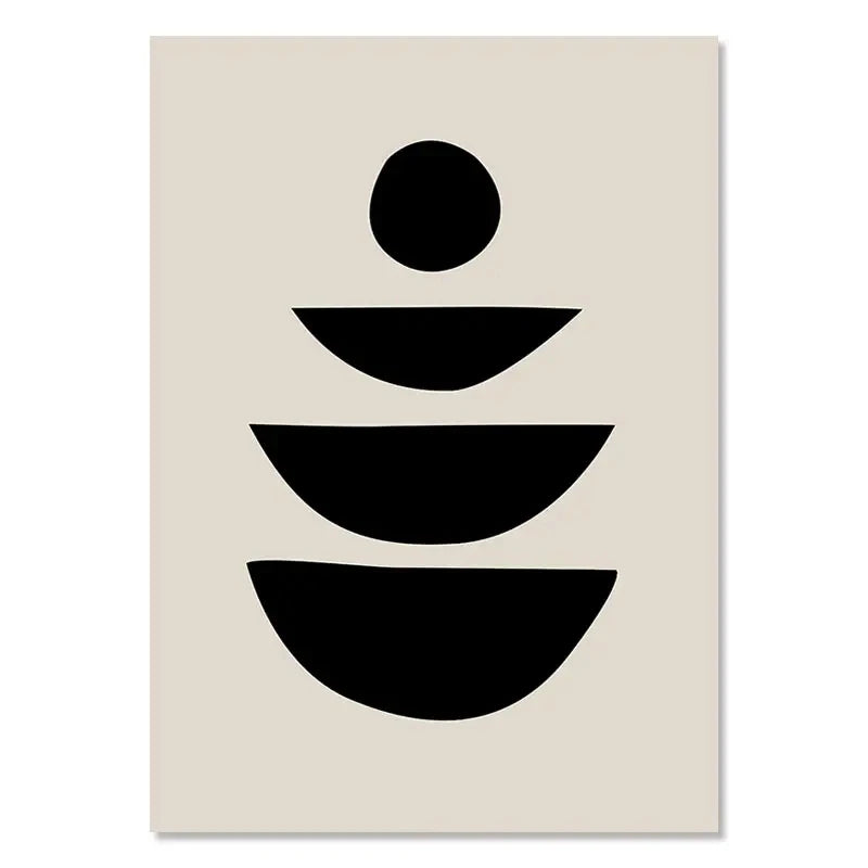 Geometric Leaf Rainbow Abstract Boho Canvas Prints Bohemia Line Poster Nordic Room Wall Aesthetics Art Painting For Home Decor Quick Pick Grocers