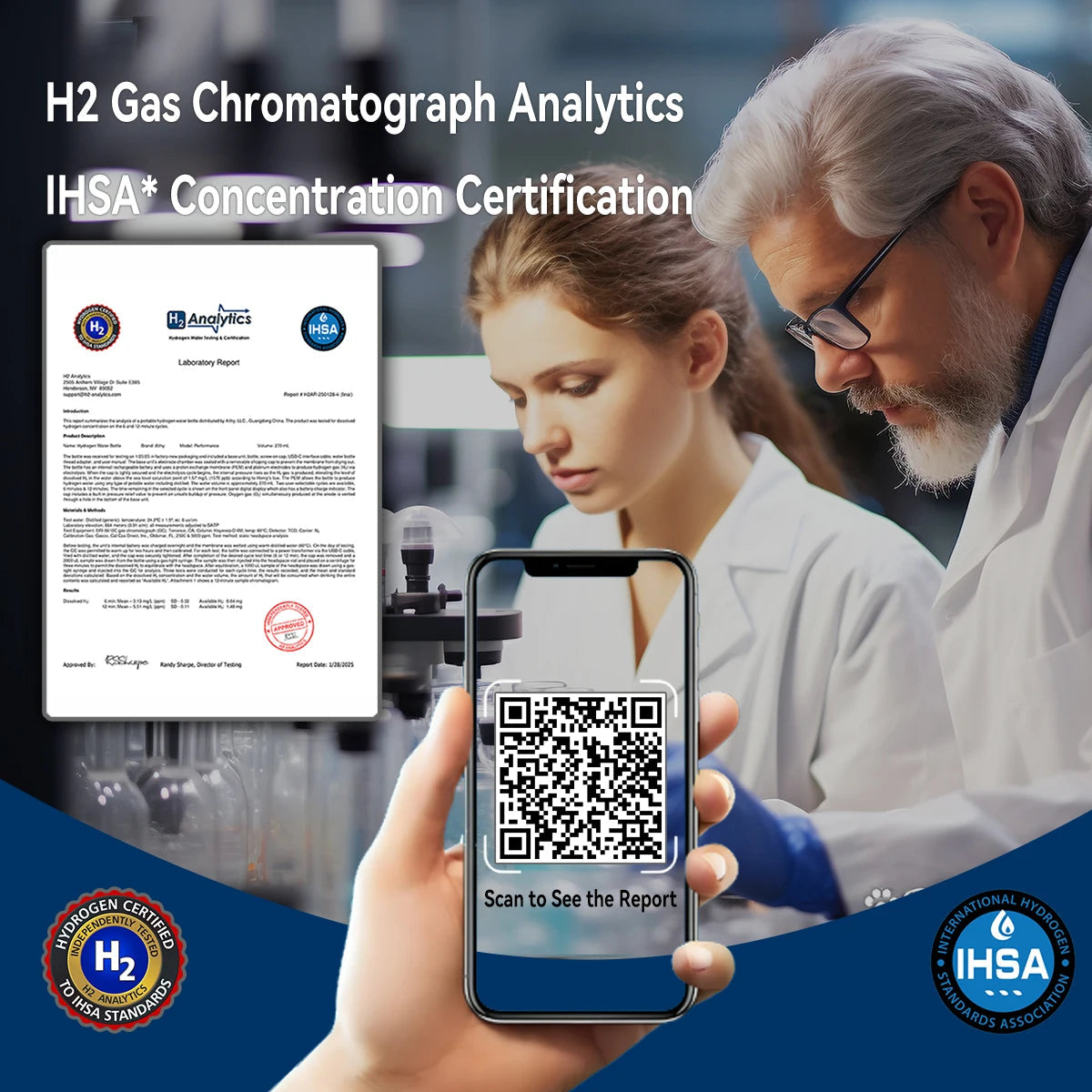 ALTHY Hydrogen Rich Water Generator Bottle - Glass Cupbody - DuPont SPE & PEM Dual Chamber Maker Ionizer - H2 Inhalation Device Quick Pick Grocers