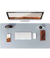 Large Mouse Pad,Office Desk Mat, Leather Desk Pad Protector, Non-Slip PU Leather Desk Blotter, Laptop Desk Pad Quick Pick Grocers