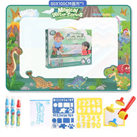 100x80CM Magic Water Drawing Mat Coloring Doodle With Reusable Magic Pens Montessori Painting Board Educational Toys Kids Gifts Econic Blanks