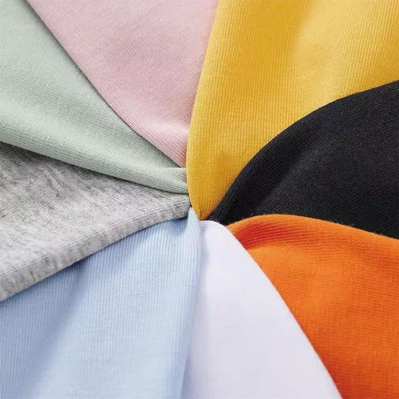 2025 New Trend Woman Cotton T-shirt Spring Summer Daily Casual Fashion O-neck Short Sleeve Top Female Home Outdoor Comfort Tees Quick Pick Grocers