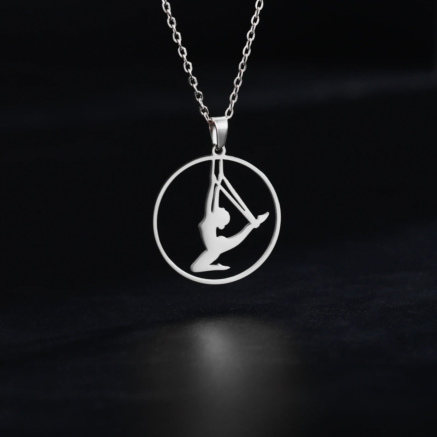 Rhythmic Gymnastics Necklace Women Trend 2025 Gymnast Stainless Steel Jewelry BFF Dancer Girl Sport Accessories Mother Day Gift Quick Pick Grocers