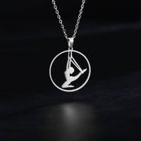 Rhythmic Gymnastics Necklace Women Trend 2025 Gymnast Stainless Steel Jewelry BFF Dancer Girl Sport Accessories Mother Day Gift Quick Pick Grocers