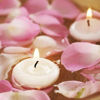 6/10/16Pcs Unscented Discs Candles Floating For Valentine's Day Party Wedding Home Bathtub Decor Romantic Confession Candlelight Purest Peak Salt